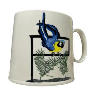 Anthropologie Mug Florence Balducci Animal Alphabet P Parrot Wide Bottom